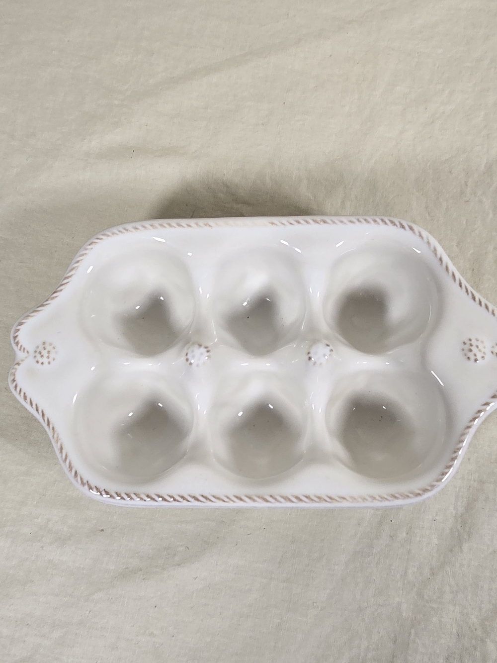 Made in Portugal Ceramic 6 Well Escargot Snail Baking Dish
